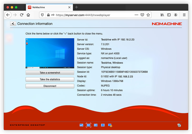 nomachine server virtual desktop